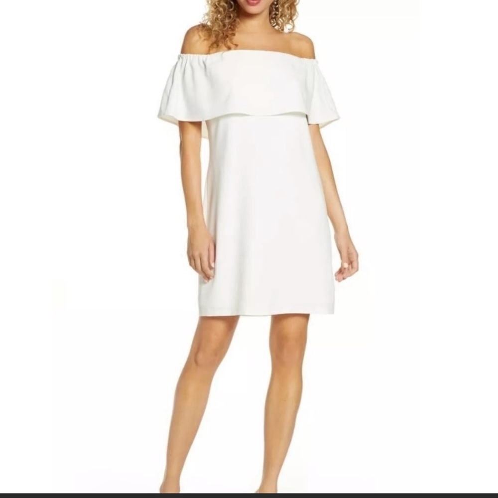 charles henry off the shoulder dress
